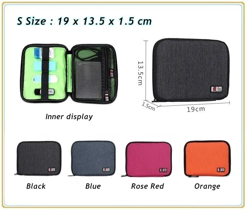 For Adapt Usb Cable Charger Bank Multifunction Case Accessories Storage Bag