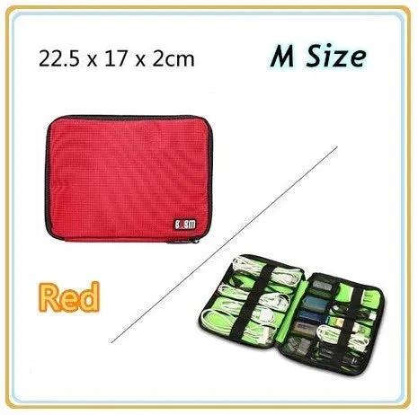 For Adapt Usb Cable Charger Bank Multifunction Case Accessories Storage Bag