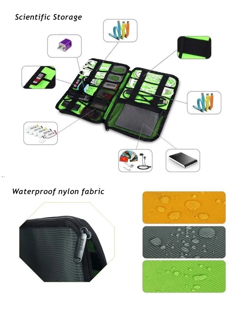 For Adapt Usb Cable Charger Bank Multifunction Case Accessories Storage Bag