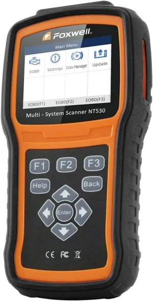 FOXWELL NT530 for Land Rover, Range Rover, Jaguar - All Maintenance Service - Bidirectional Diagnostic Scan Tool OBD2 Scanner Automotive Code Reader ABS Bleed SRS Airbag SAS TPMS TPS EPB Oil Reset CKP