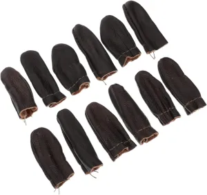 FRCOLOR 36pcs Random Color Sewing Ergonomic Finger Protectors for Quilting Essential Hand Sewing Tool for Beginners Easy to Carry