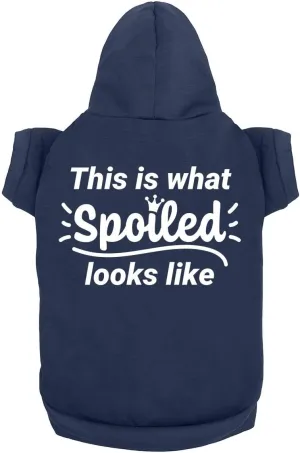 Funny Dog Hoodies: Cute Pet Clothes - Soft, Breathable Sweatshirt for Small & Large Dogs | Navy (Large)