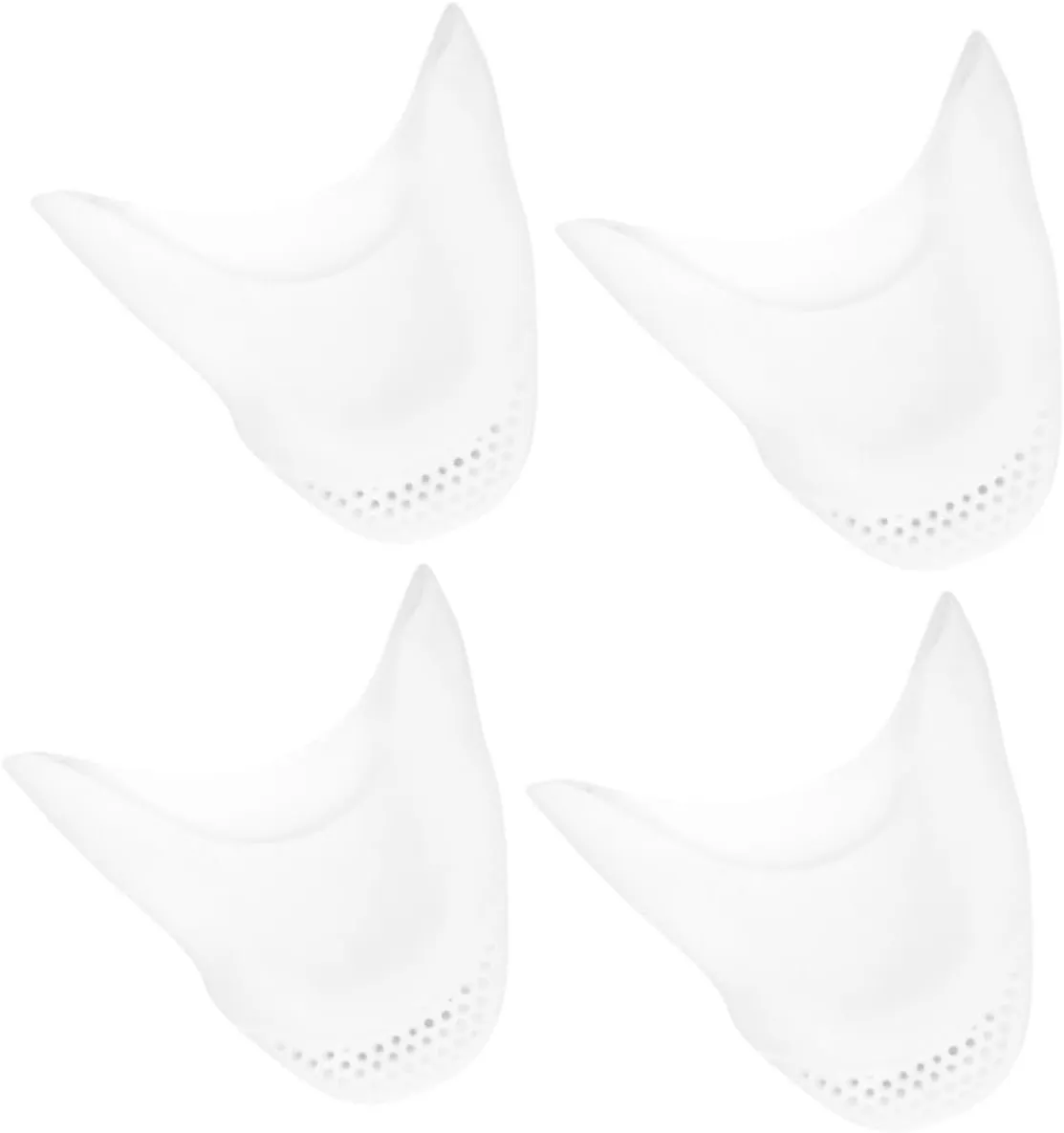 GARVALON High-Heeled Pads Toe Protectors for Shoes Silicone Toe Pouches Toe Covers Wear-Resistant Toe Guards 2 Pairs Set
