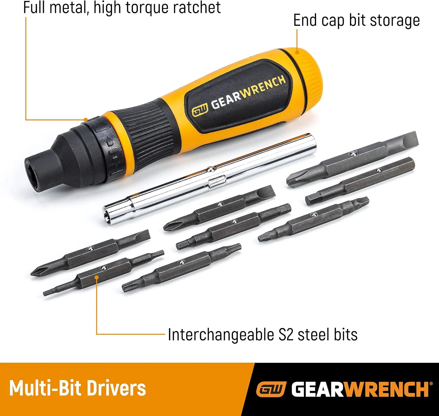 GEARWRENCH 19-in-1 Ratcheting Multi-Bit Driver - 80191R