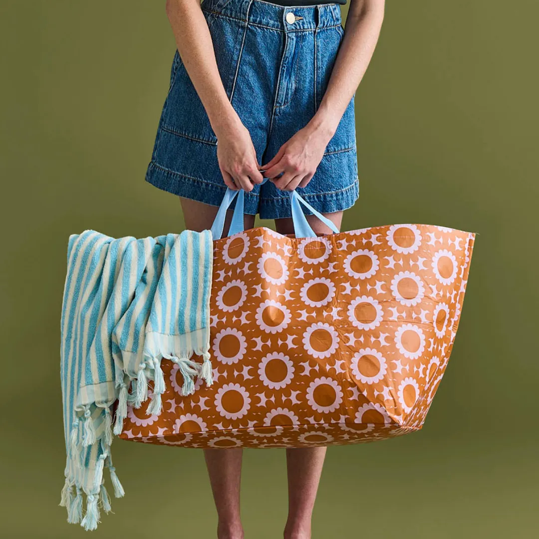 Geo Floral Oversized Tote