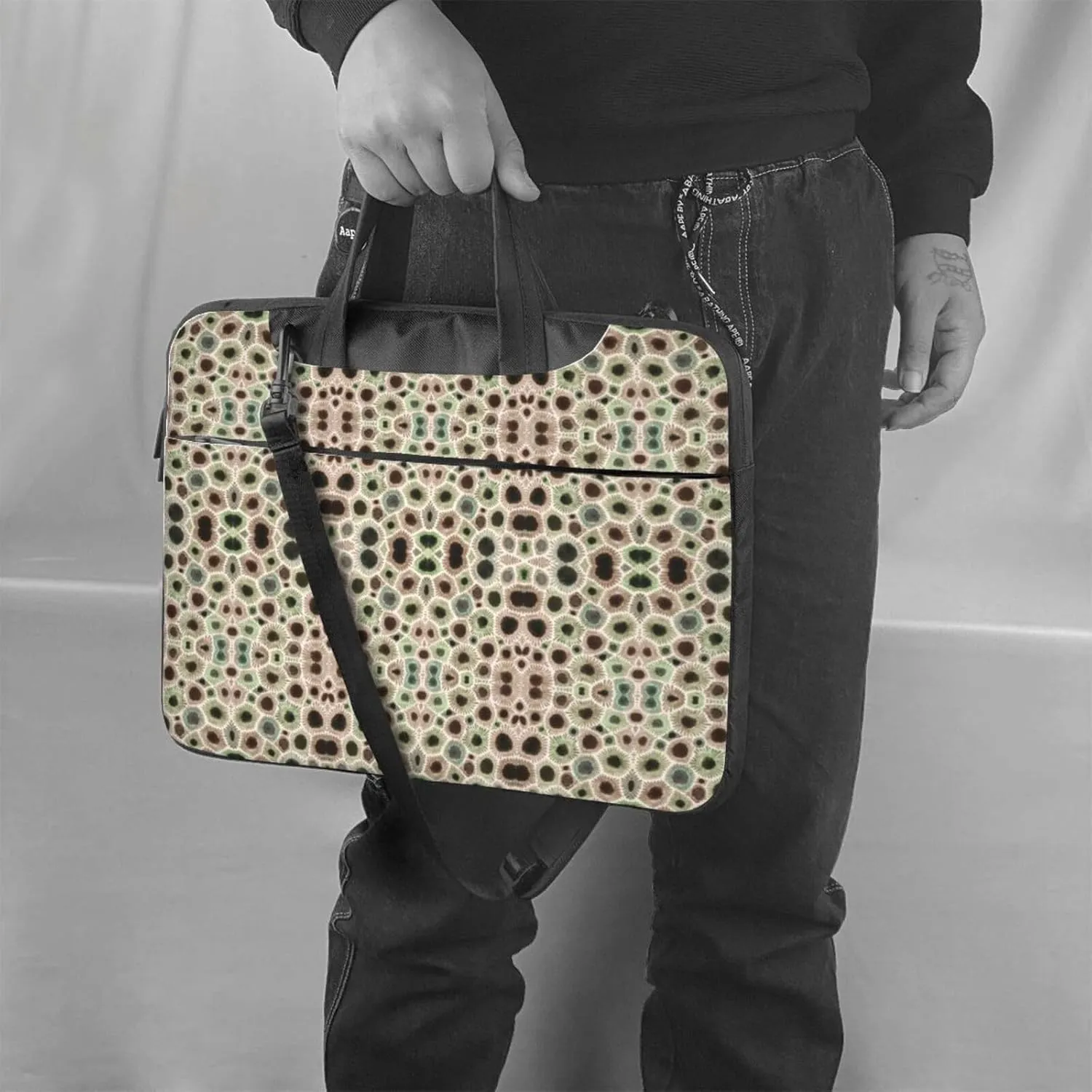 Germany Flag Laptop Bag,Laptop Sleeve Bag for Women Men 13/14/15.6 Inch,Portable Shoulder Laptop Case Bag,Thin