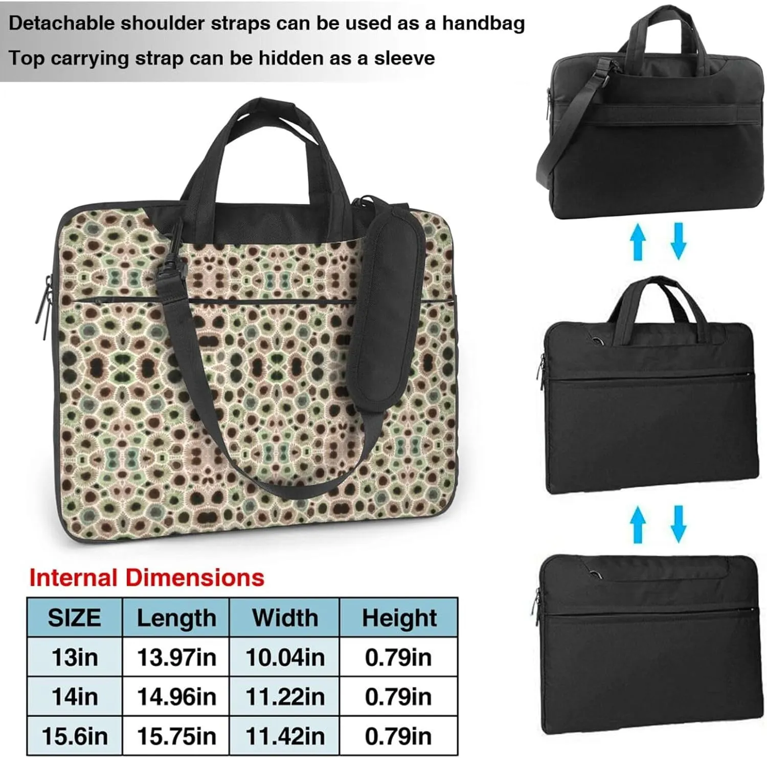 Germany Flag Laptop Bag,Laptop Sleeve Bag for Women Men 13/14/15.6 Inch,Portable Shoulder Laptop Case Bag,Thin