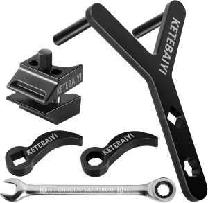 GM Combination Tool Set - with Lower Control arm Prying Tool, strut Spreader, pry bar Wrench Adapter, for Volkswagen, Audi, BMW, Ford, Peugeot, Citroen (Combination Model)