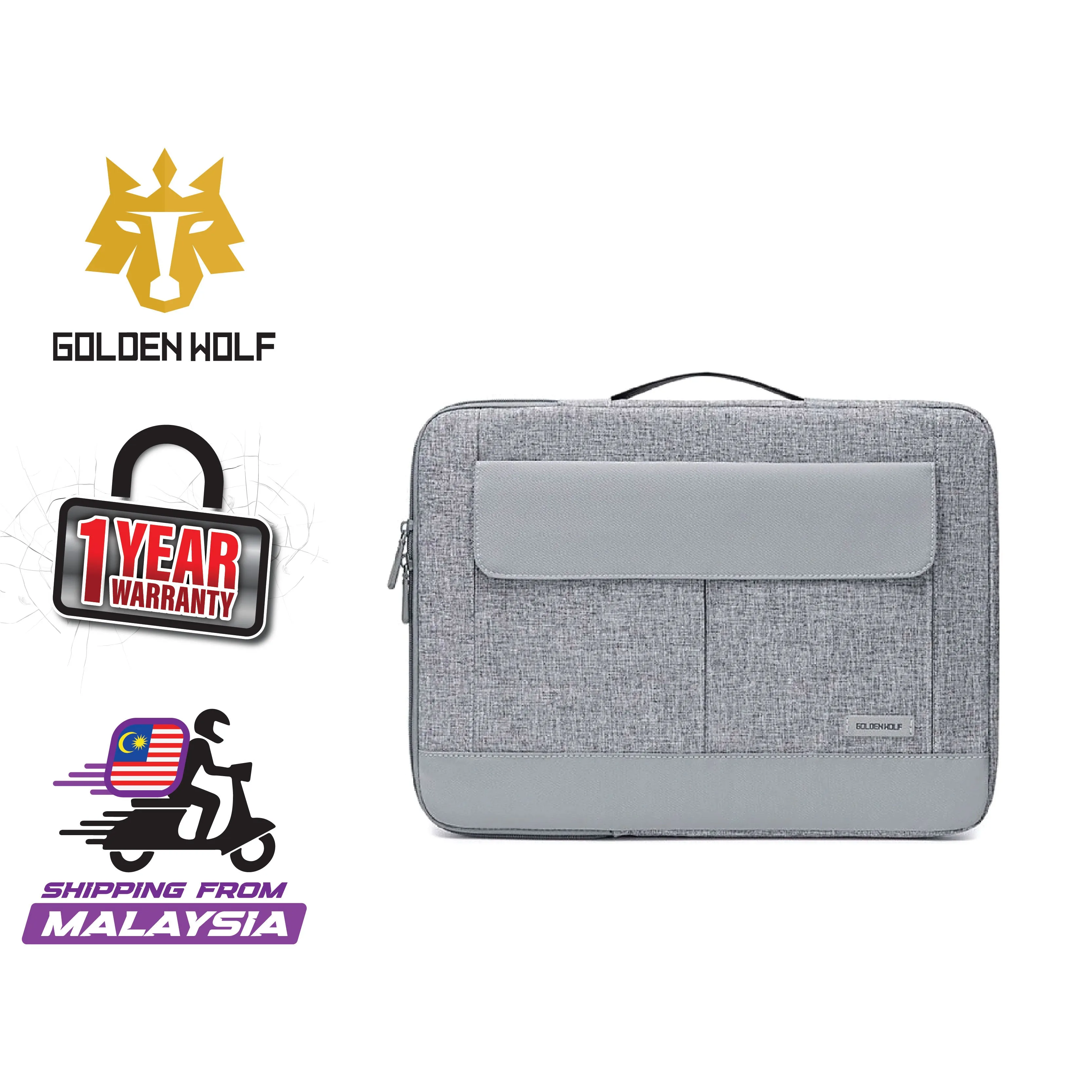 Golden Wolf i-Finn Laptop Briefcase (Oxford Material)