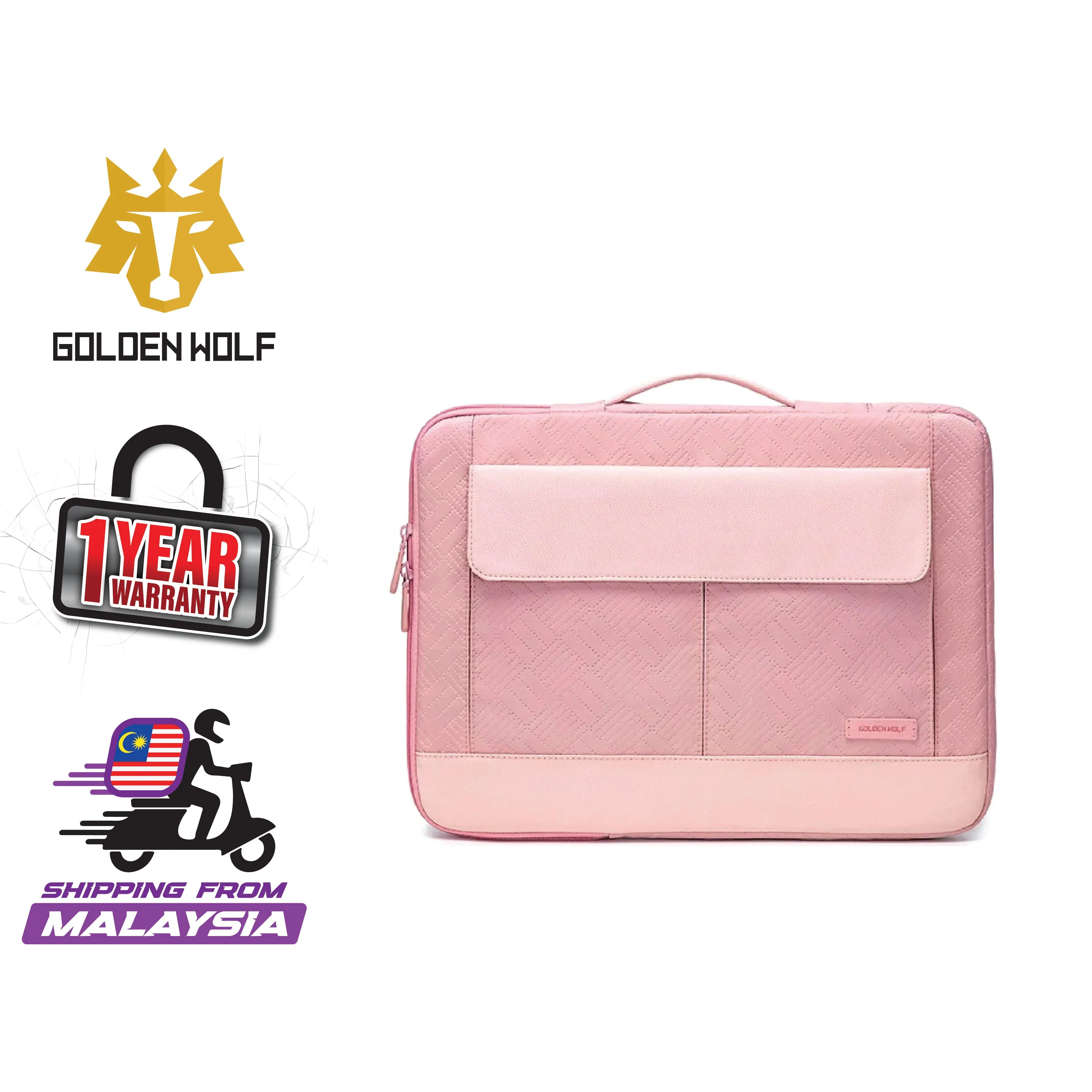 Golden Wolf i-Finn Laptop Briefcase (Polyester Material)