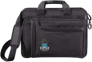 Greekgear Alpha Delta Pi Crest - Shield Briefcase Attache Black