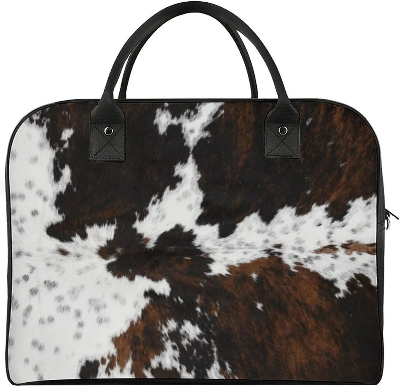 Green Boston Terrier Dogs Fashionable Large Capacity Travel Handbag Unisex