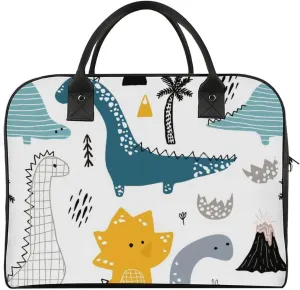 Green Boston Terrier Dogs Fashionable Large Capacity Travel Handbag Unisex