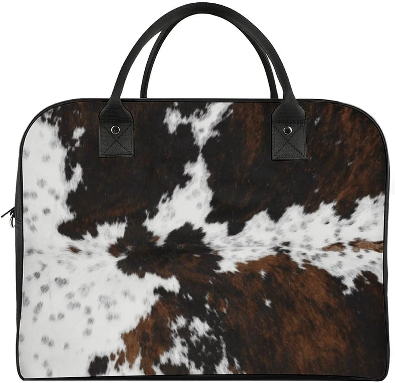 Green Boston Terrier Dogs Fashionable Large Capacity Travel Handbag Unisex