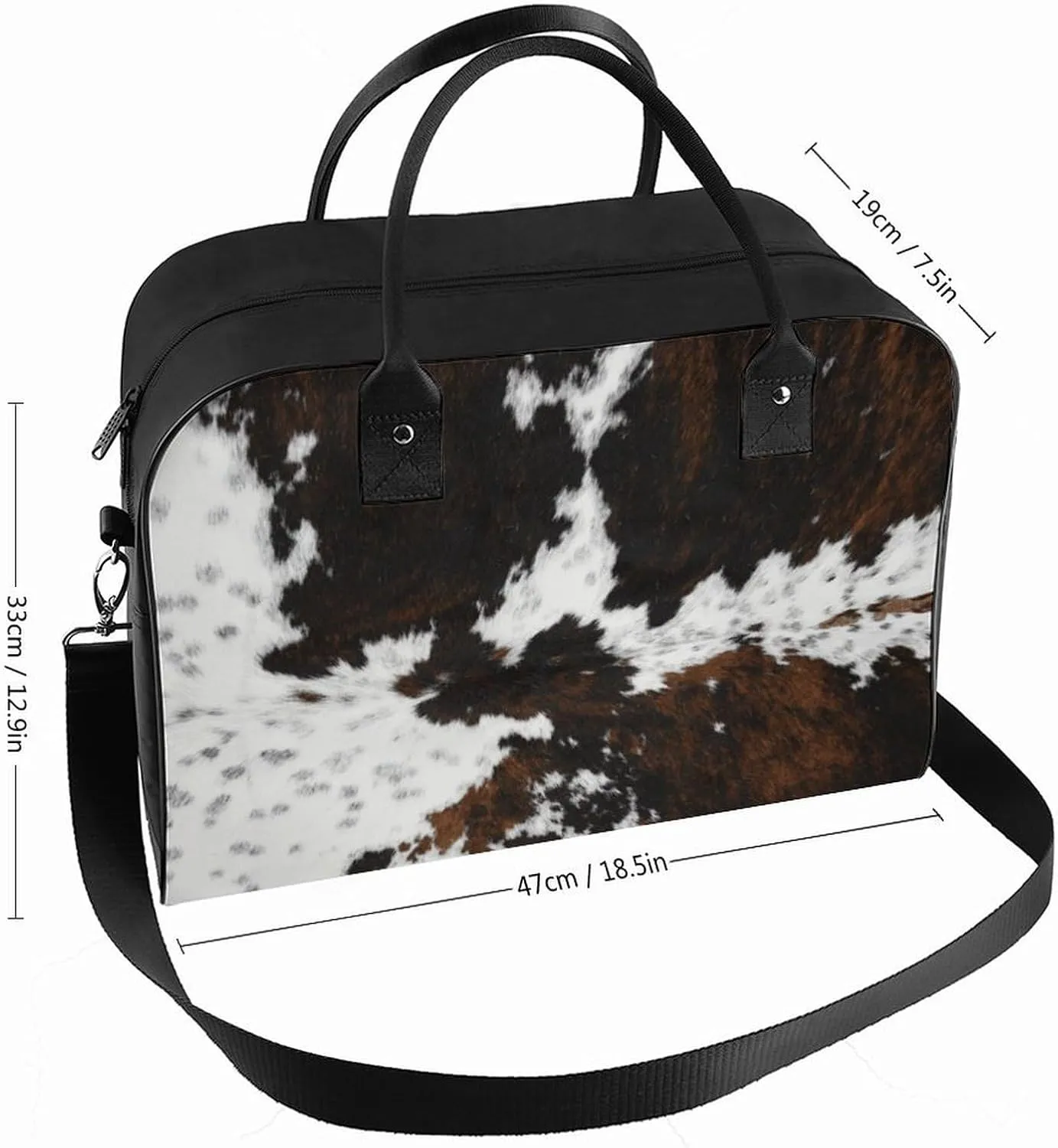 Green Boston Terrier Dogs Fashionable Large Capacity Travel Handbag Unisex