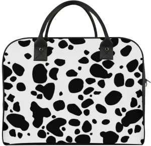 Green Boston Terrier Dogs Fashionable Large Capacity Travel Handbag Unisex