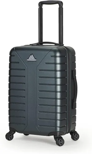 Gregory Quadro Hardcase 22 Inch Hardshell Carry-on Travel Luggage, TSA Lock, Collapsible Handle,Dark Forest
