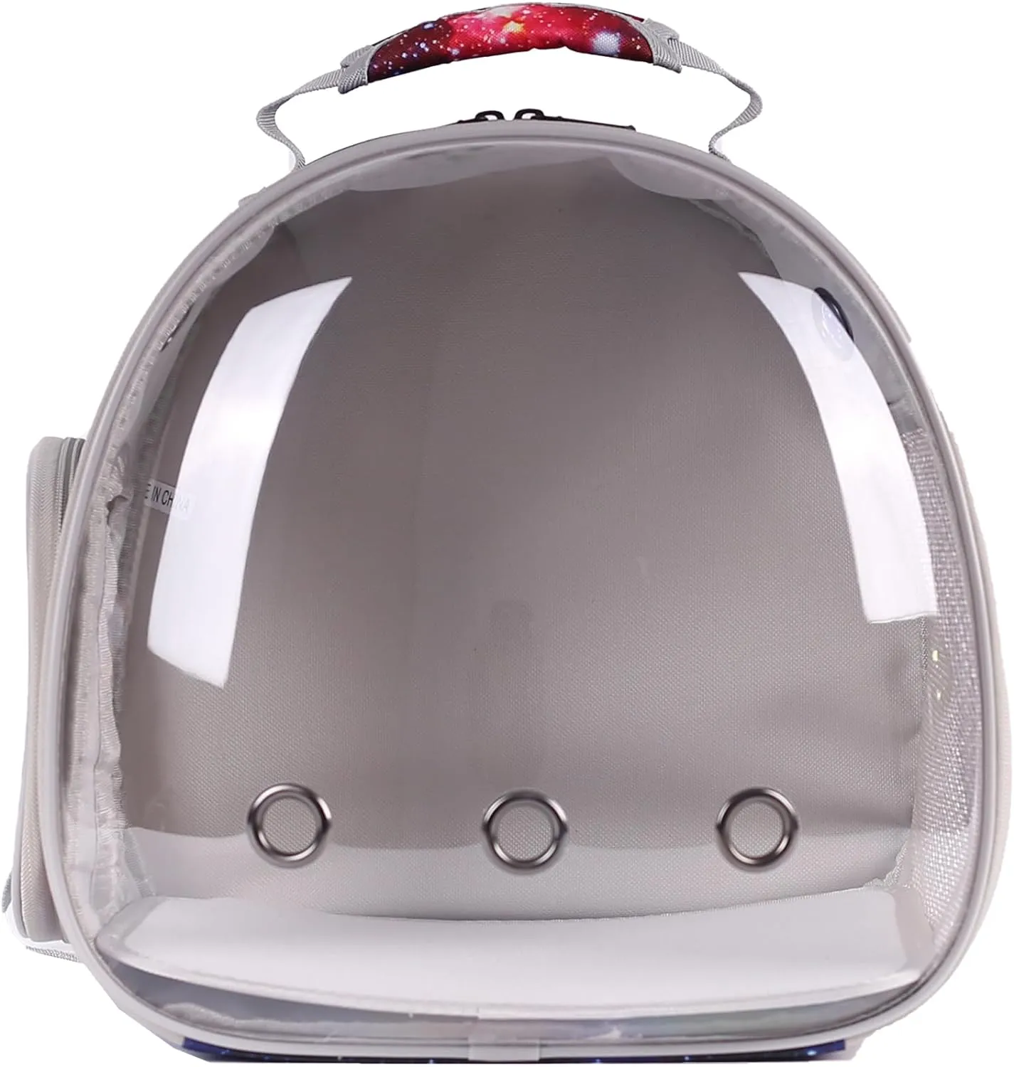 Guinea Pig Carrier Backpack, Bearded Dragon Backpack, Reptile Lizard Clear Space Capsule Bubble Astronaut Window Backpack Carrier for Bunny Hedgehog Rabbit (Galaxy Blue)