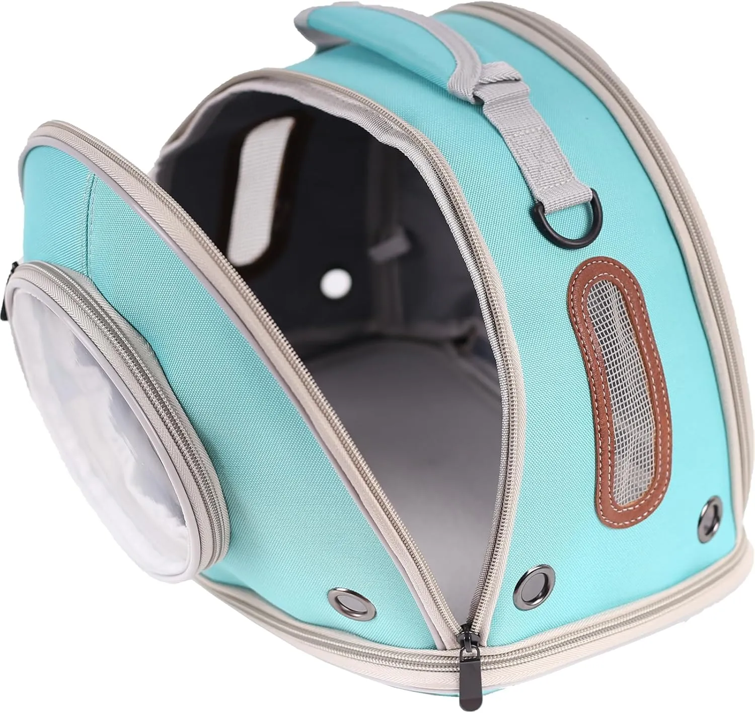 Guinea Pig Carrier Travel Cage, Portable Reptile Carrier Bag for Two (2) Guinea Pig, Bearded Dragon Lizard Carrier Cage for Small Animals Hamster Hedgehog Bird Bunny Kitten (Green, Typical Oxford)