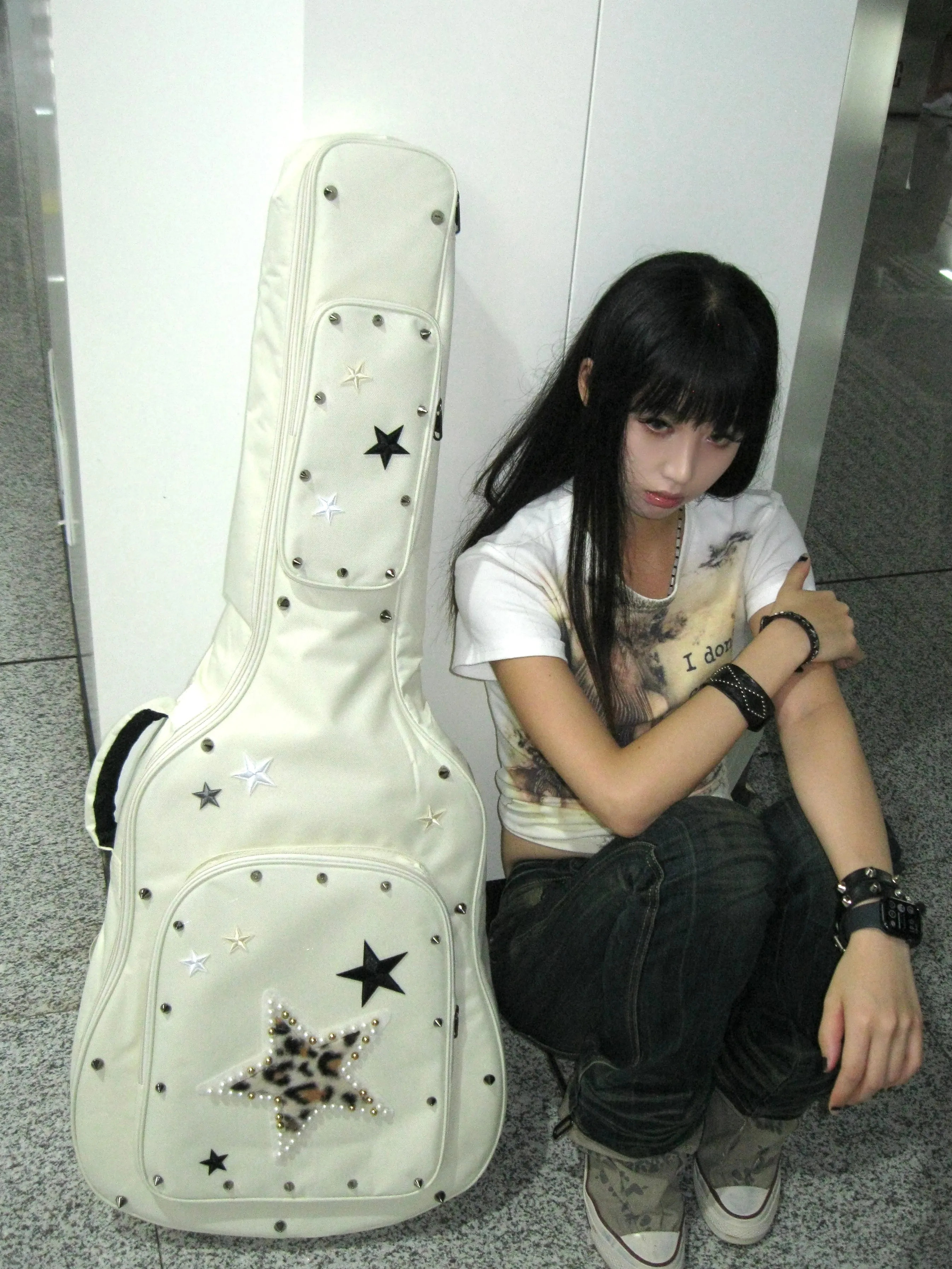 Guitar Gig Bag|Stylish Y2K-Style |Star Design |Shockproof & Handmade Customization