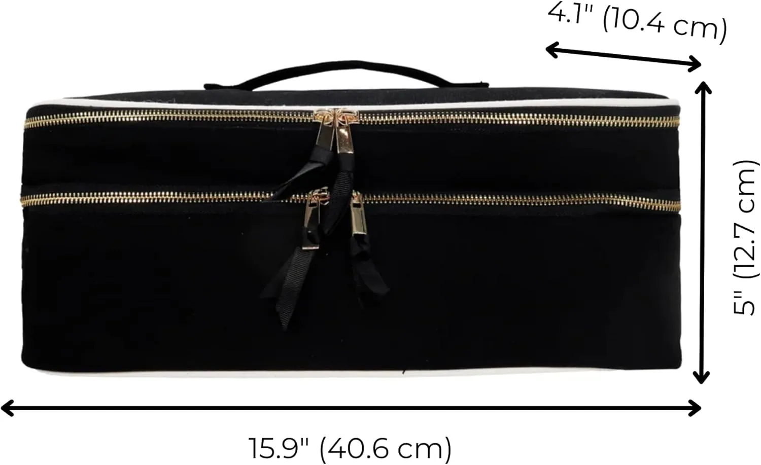 Hair Tools Travel Bag | Curling Iron Travel Case Heat Resistant | Traveling Case for Grooming Supplies | Hair Straightener Pouch for Hot Tools for Women | Black