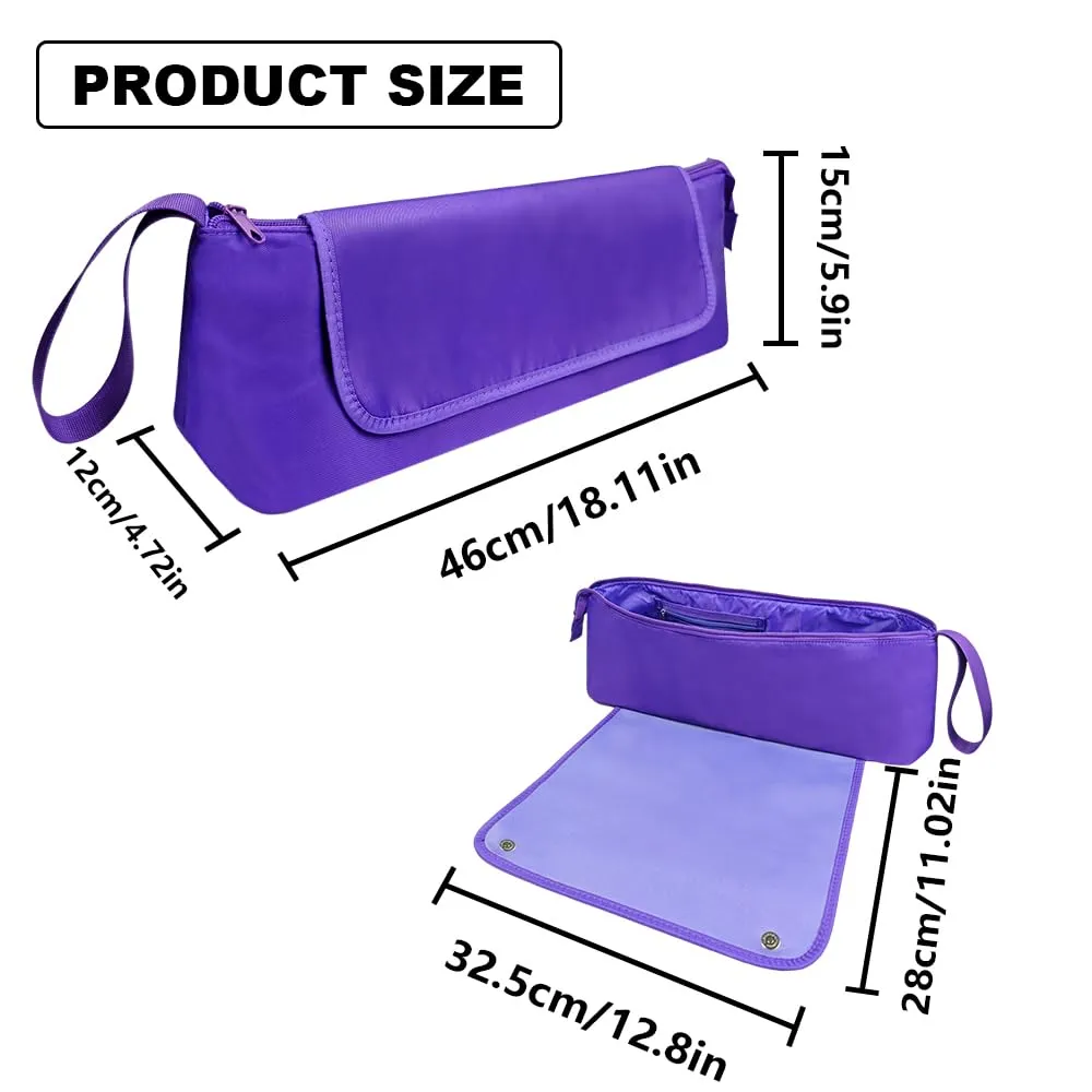 Hair Tools Travel Bag, Hot Tools Organizer for Women, Hair Styling Accessories Organizer Case, Curling Iron Straightener Flat Iron Hair, Essentials Dryer Storage Pouch for Gift, Purple