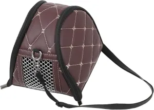 HANABASS Portable Pet House Hamster Cage Carrier Bag for Travel Guinea Pig Rats Nest Small Animal Travel Bag Easy Clean Pu Fabric Air Hole for Pet Safety
