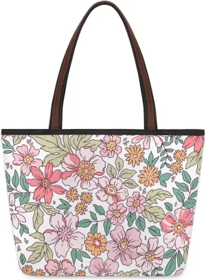 Hand-drawn Flowers Plants Tote Bag for Women Womens Handbags Tote Bag for Work Shopping Travel Beach