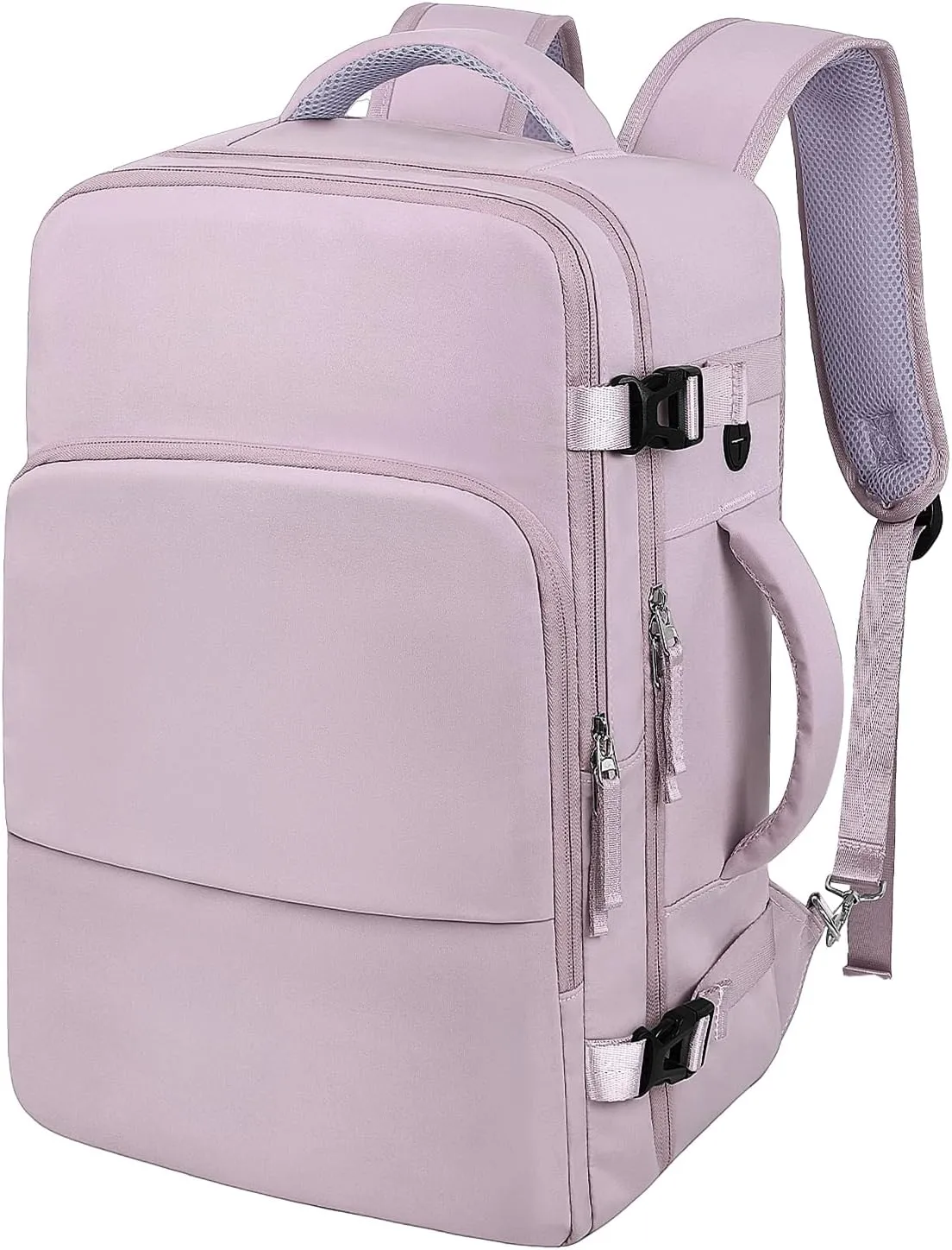 Hanples Large Travel Laptop Backpack for Men Women, Light Purple, 16 Inch Laptop Compartment