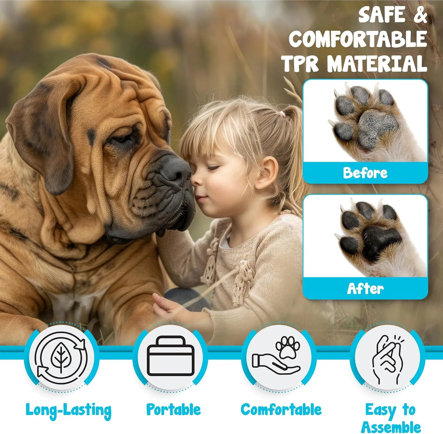 Happy Paws Portable Dog Paw Cleaner, Dog Paw Washer, Paw Muddy Paw Cleaner Medium Large Dogs- Premium Quality Pet Supplies and Accessories, Pink