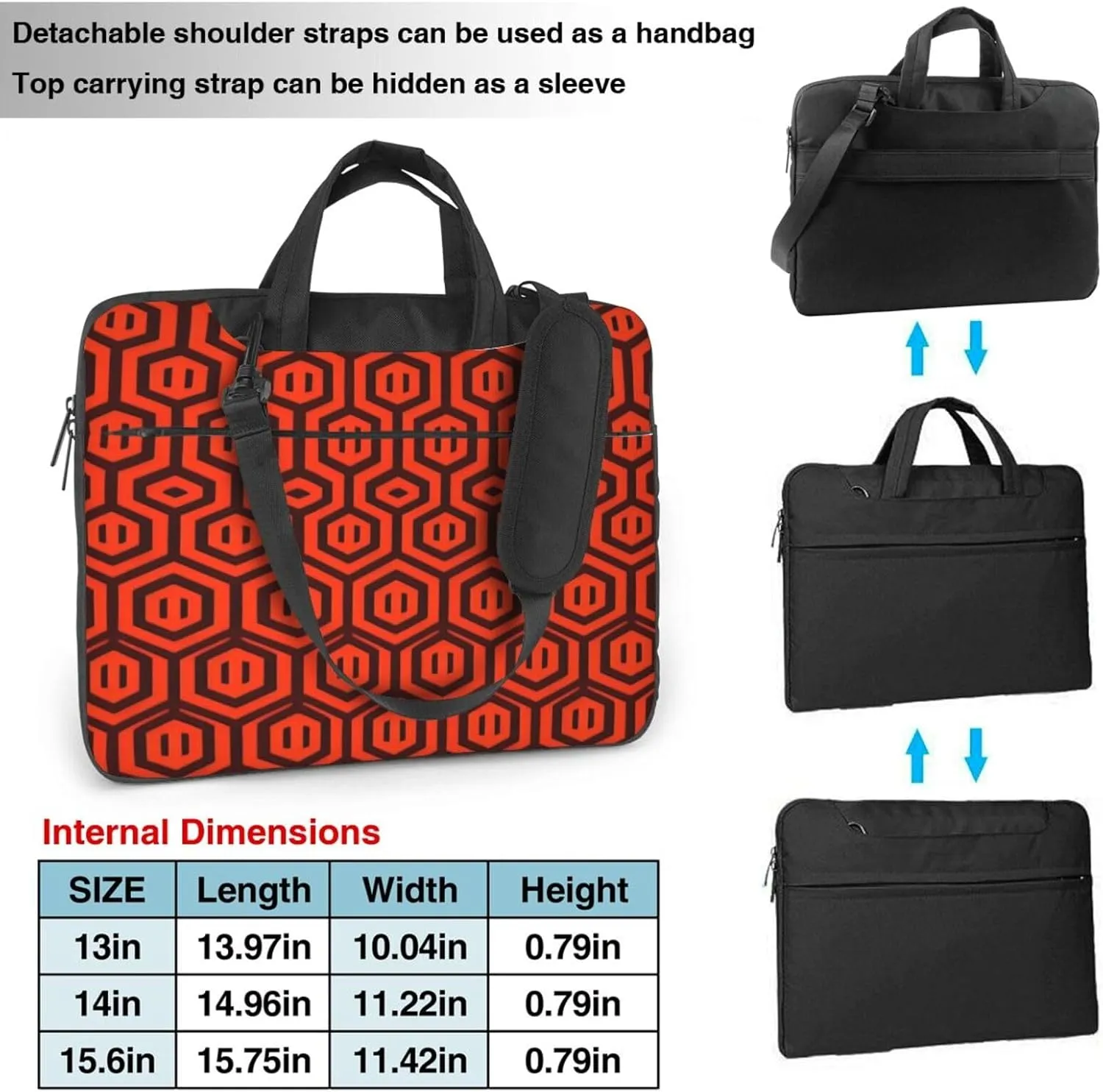 Happy Thanksgiving Pumpkin and Turkey Laptop Bag, Case Shoulder Messenger Bag Briefcase Computer Bag for Men Women