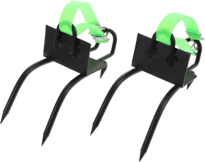 Happyyami 1Pair Sturdy Tree Climbing Spikes Set Heavy Duty Multi Use Climbing Gear for Efficient Tree Work Ergonomic Design for Comfort Reinforced Skid Spikes for Maximum Safety