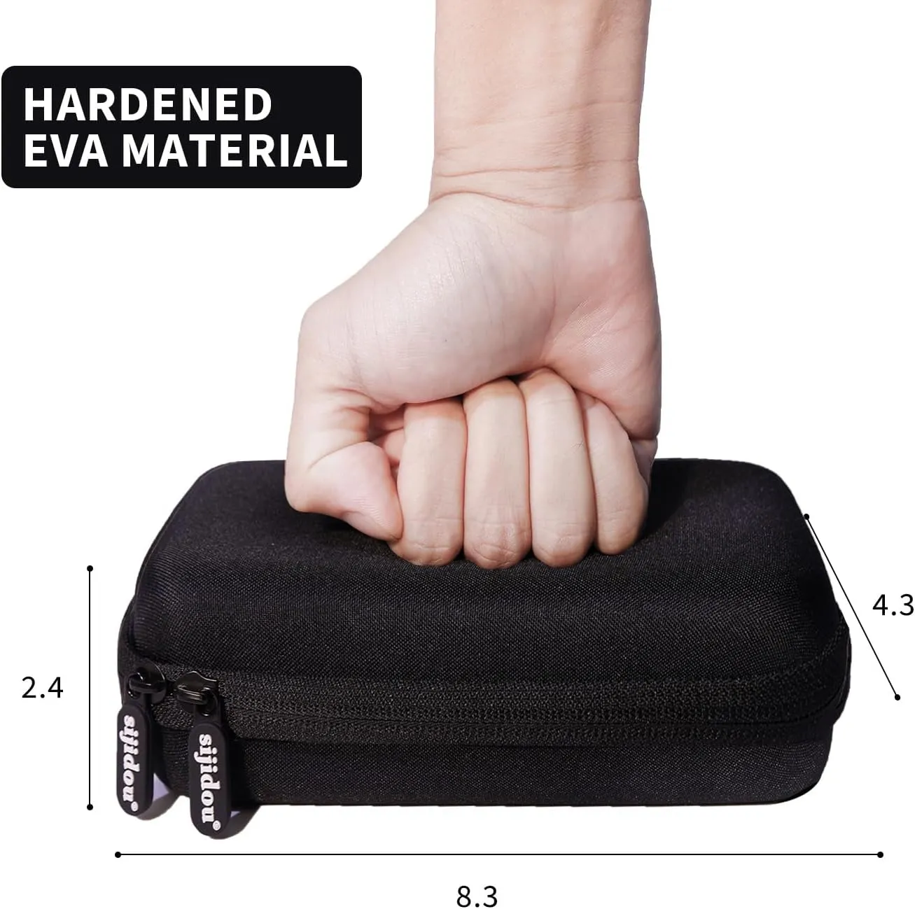 Hard Shell Diabetic Supplies Bag, Diabetic Supplies Case, Used for Carrying Glucose Monitor Kit, Blood Sugar Test Strips, Lancets, Lancing Device, Alcohol Wipe items (Black)