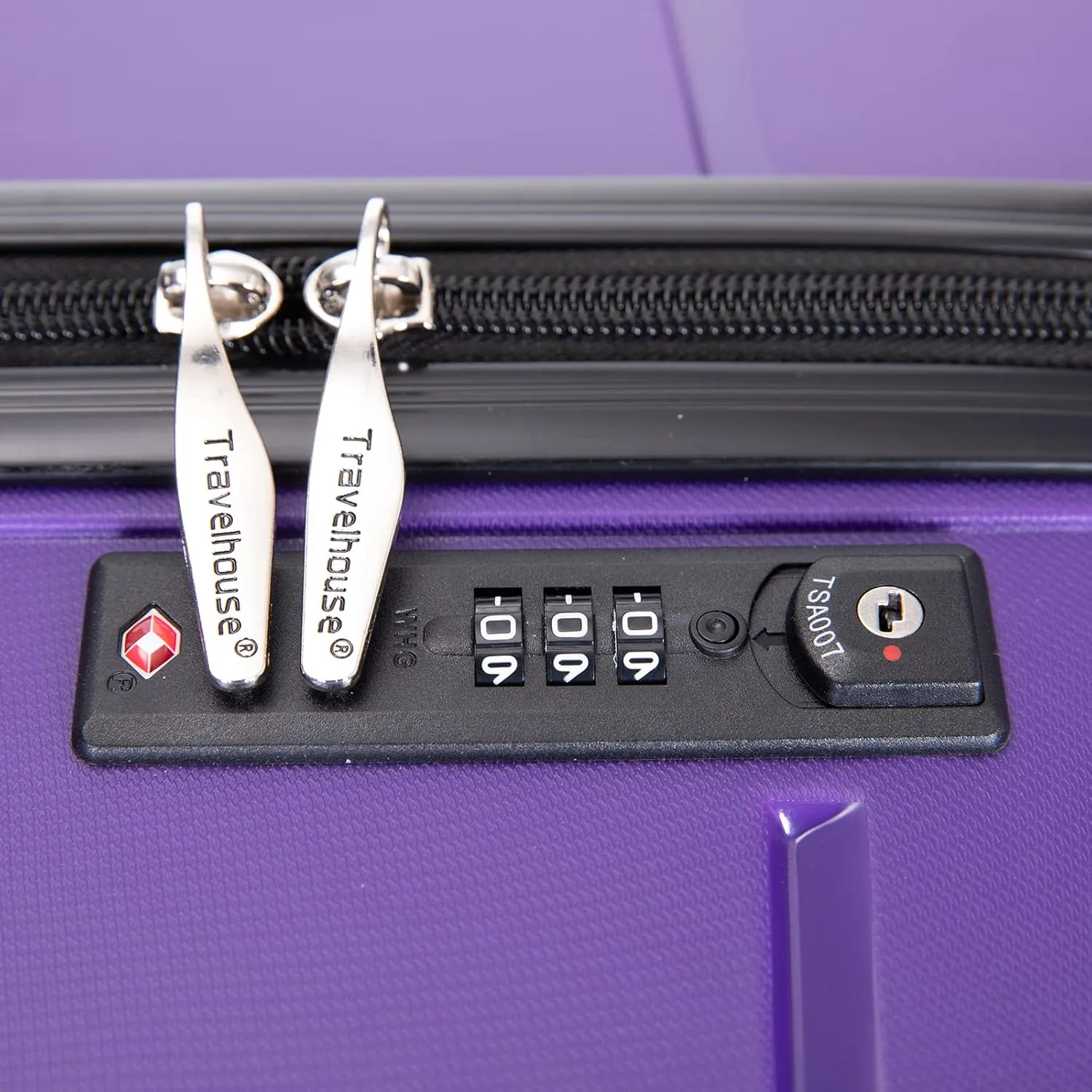 Hard Shell Luggage Sets,Hardshell Suitcase Spinner Wheels PP Luggage Sets Lightweight Suitcase with TSA Lock,3-Piece Set (20"/24"/28") (Purple)