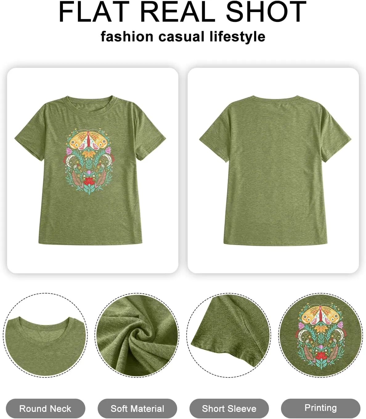 HDLTE Women Plus Size Tops Casual Short Sleeve Graphic Tee Shirts Oversized Tee Tops