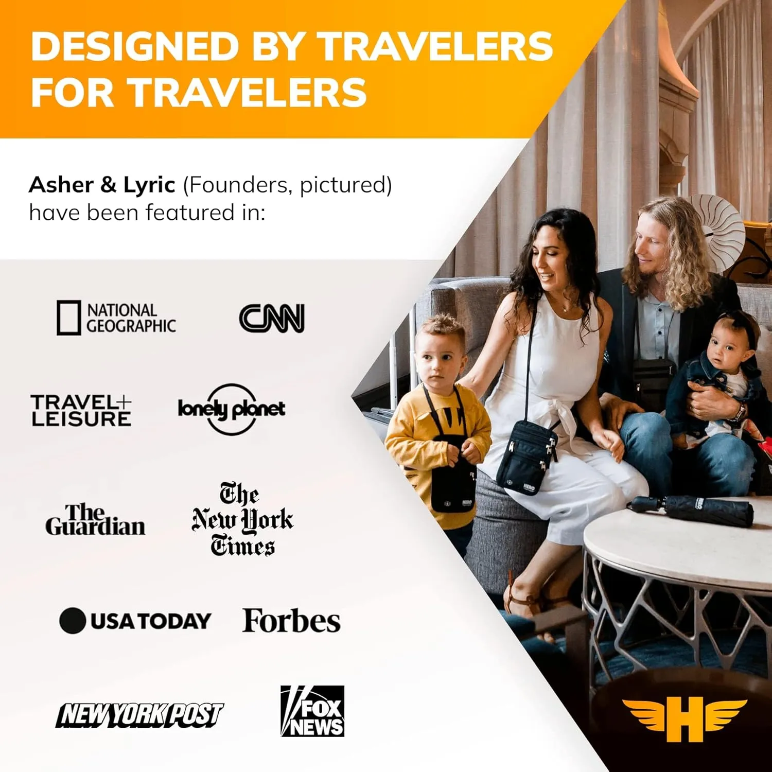 Hero Universal Travel Adapter (1 USB-C & 1 USB-A Port) Power Plug for US Europe France UK Ireland Thailand NZ Australia 100  Countries (2-Pack)