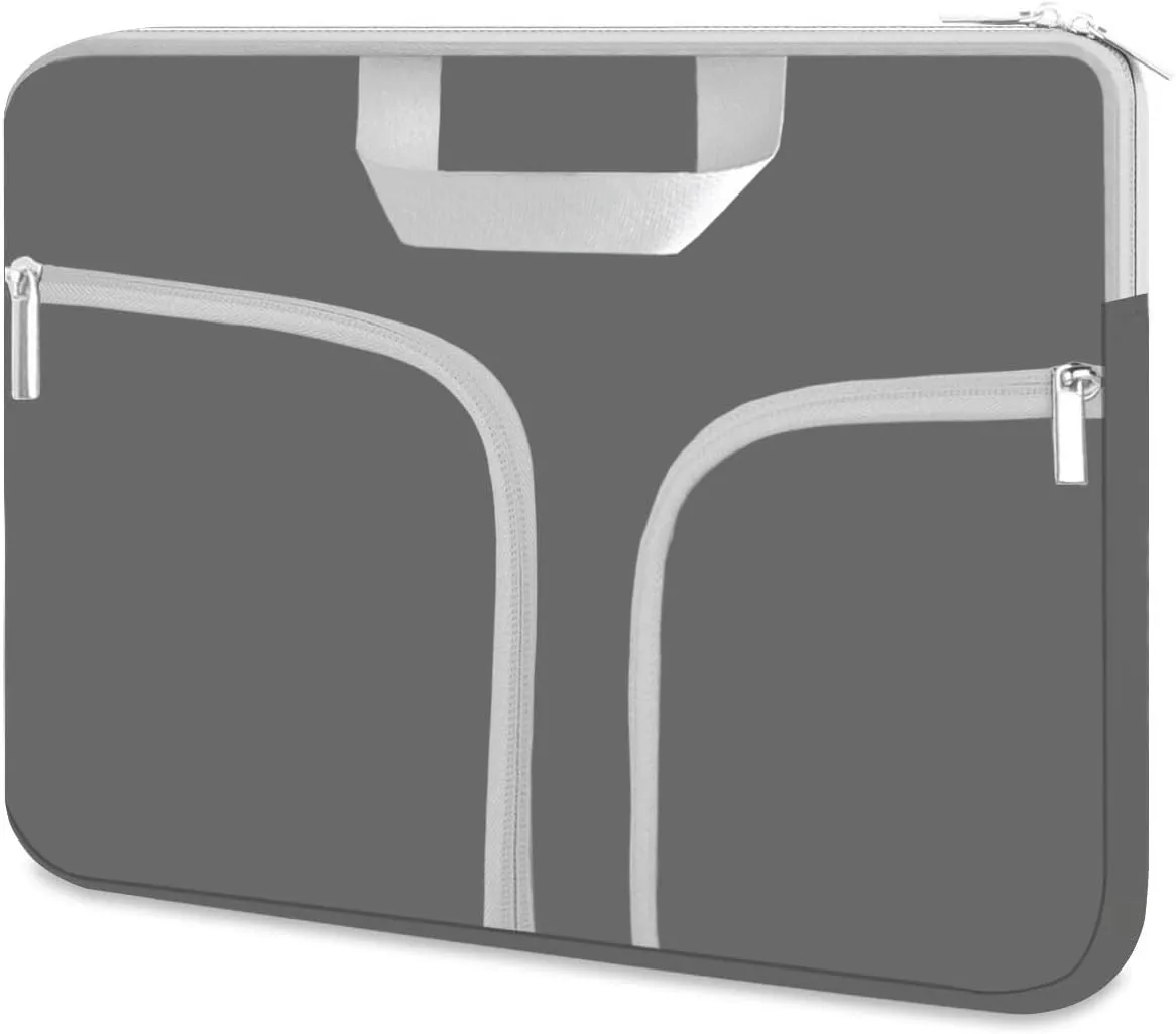 HESTECH Laptop case 14 inch,Chromebook Sleeve Cover,Neoprene Protective Carrying Bag for 14-15.6" HP Asus Acer Samsung Sony Dell XPS Surface Book 15/16 inch MacBook Pro Computer,Gray
