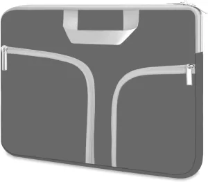 HESTECH Laptop case 14 inch,Chromebook Sleeve Cover,Neoprene Protective Carrying Bag for 14-15.6" HP Asus Acer Samsung Sony Dell XPS Surface Book 15/16 inch MacBook Pro Computer,Gray
