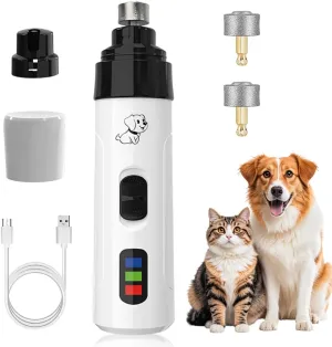 Heusom Silent Groom Pro Nail Grinder, 2025 Upgraded Heusom Dog Nail Trimmer, Rechargeable USB Charging Pet Nail Grinder, Pet Paws Grooming Smoothing Tool (1 Set)