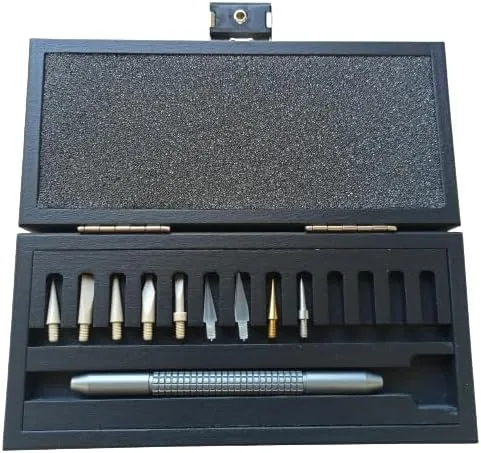 Horotec MSA26.008 – Multi-Purpose Aluminium Hand Tool Grey – Comes in a Box with 8 Dowels and 1 Tracing Point, grey, Grey