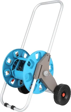 Hose Reel Cart for Garden Outside, Heavy Duty Water Hose Reel Cart, Portable Garden Hose Reel with Wheels, Water Pipe Organizer for Lawn Yard