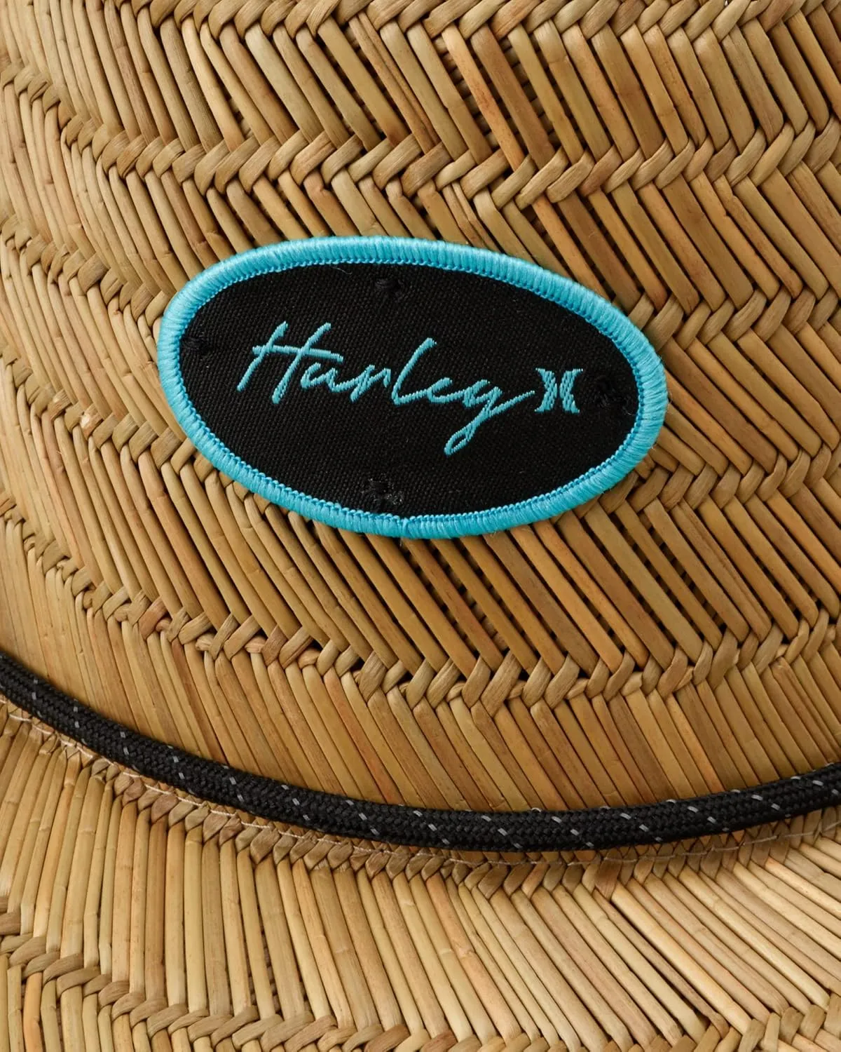 Hurley Women's Straw Hats - Real Straw Hat Medium Brim and Adjustable Chin Strap