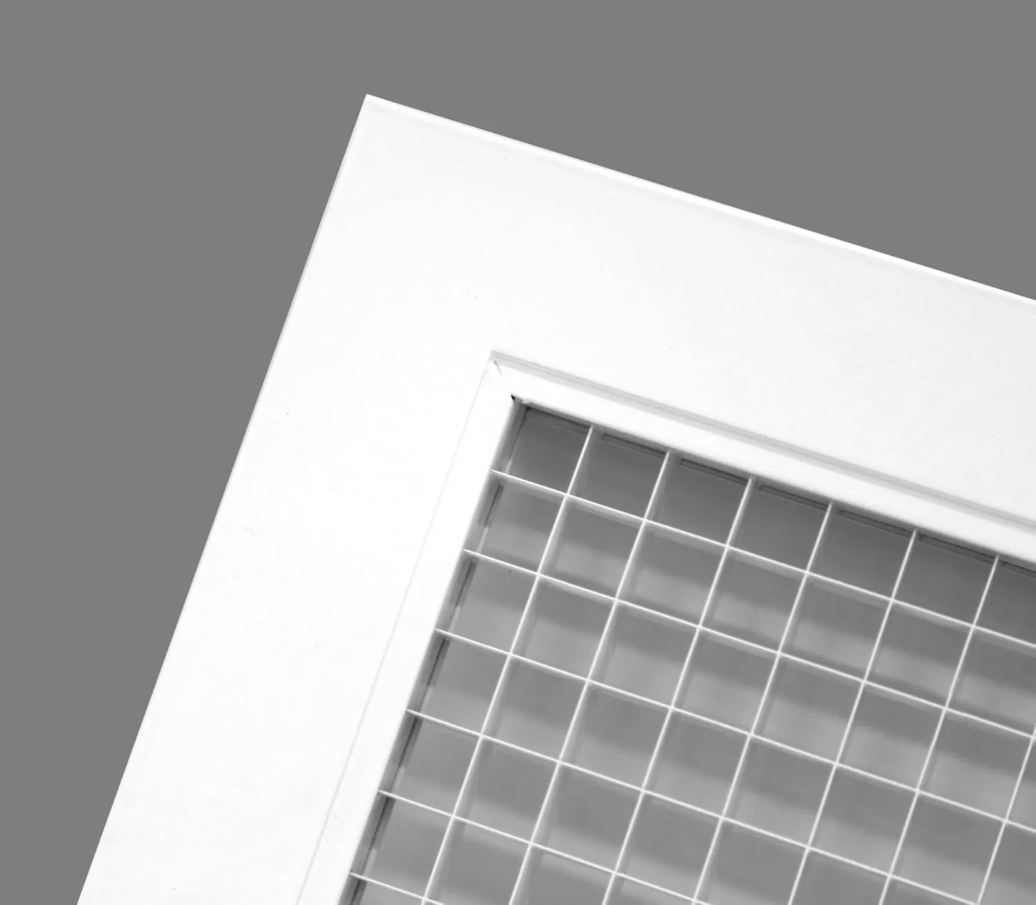 HVAC Premium 12'' x 12'' Cube Core Eggcrate Return Air Grille - Aluminum Rust Proof - HVAC Vent Duct Cover - White [Outer Dimensions: 13.75 X 13.75]