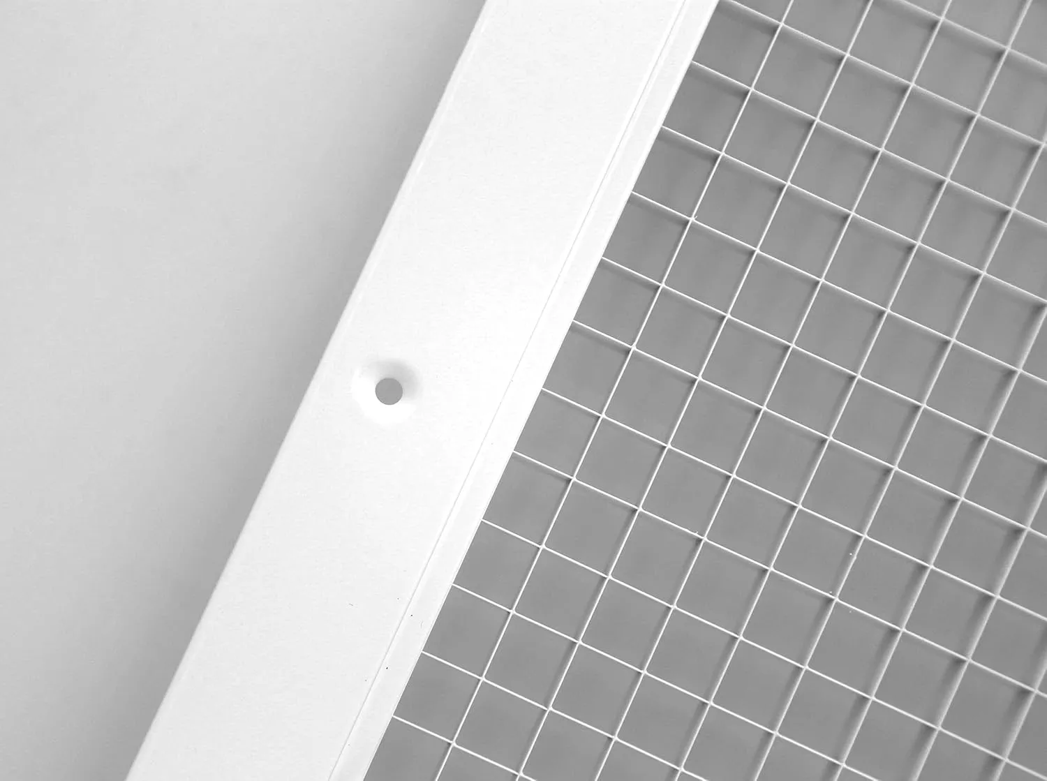 HVAC Premium 12'' x 12'' Cube Core Eggcrate Return Air Grille - Aluminum Rust Proof - HVAC Vent Duct Cover - White [Outer Dimensions: 13.75 X 13.75]