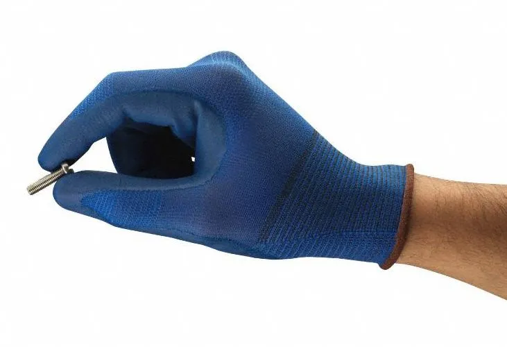 HYFLEX Foam Nitrile Coated Gloves, Blue - XS (6)