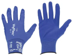 HYFLEX Foam Nitrile Coated Gloves, Blue - XS (6)