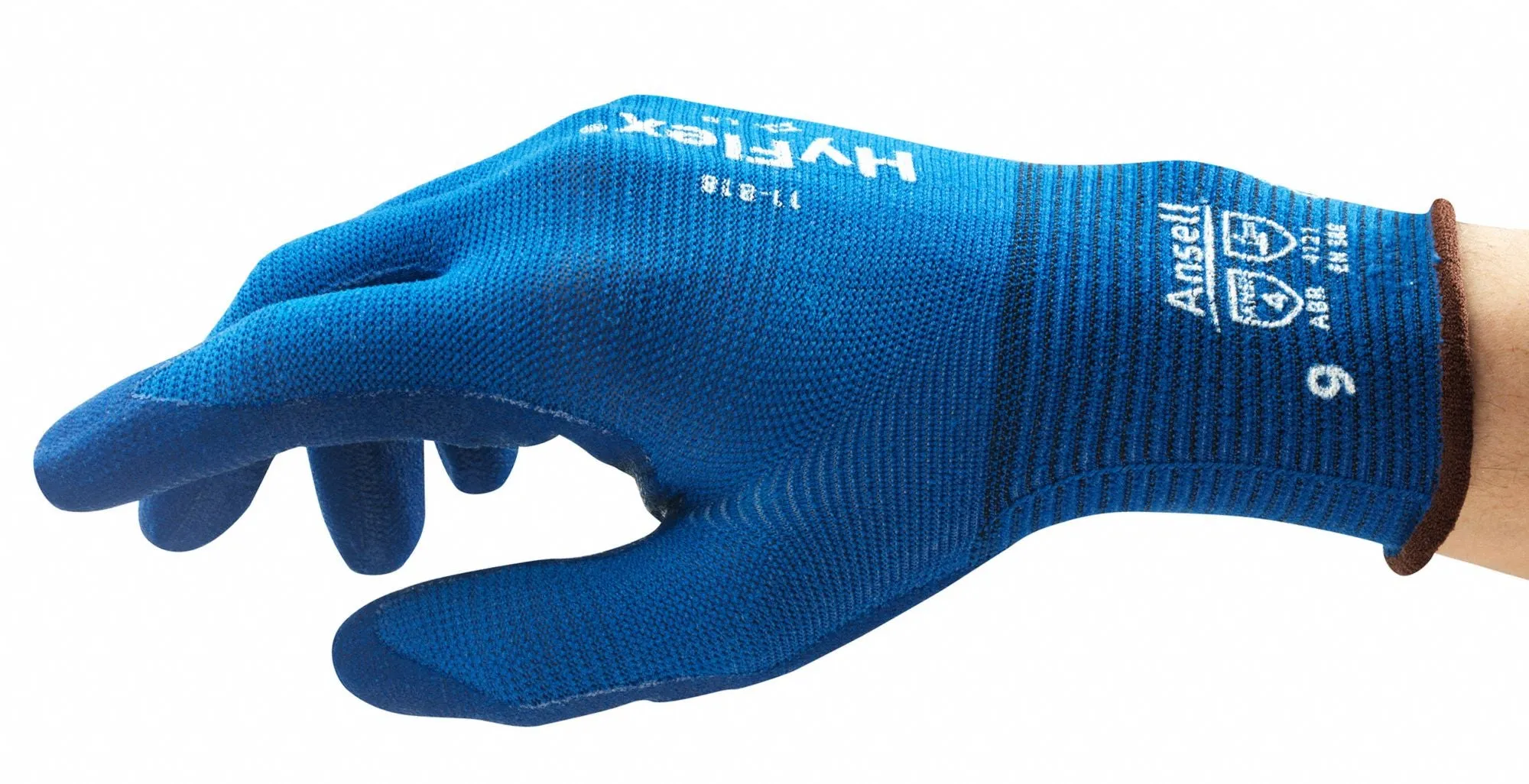 HYFLEX Foam Nitrile Coated Gloves, Blue - XS (6)