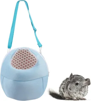 Hypeety Pet Carrier Bag Pet Sling Carrier Backpack Portable Travel Backpack Breathable Outgoing Bag bonding Pouch for Small Pets Hedgehog Hamsters Sugar Glider Chinchilla Guinea Pig (Blue)
