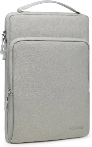 HYZUO 15-16 Inch Laptop Bag Sleeve for MacBook Pro 16 M4 M3 M2 M1 2024-2019, 15" Surface Book, Notebook Case for 15" 15.6" Dell HP Lenovo ThinkBook Asus Acer Samsung Huawei, Light Gray