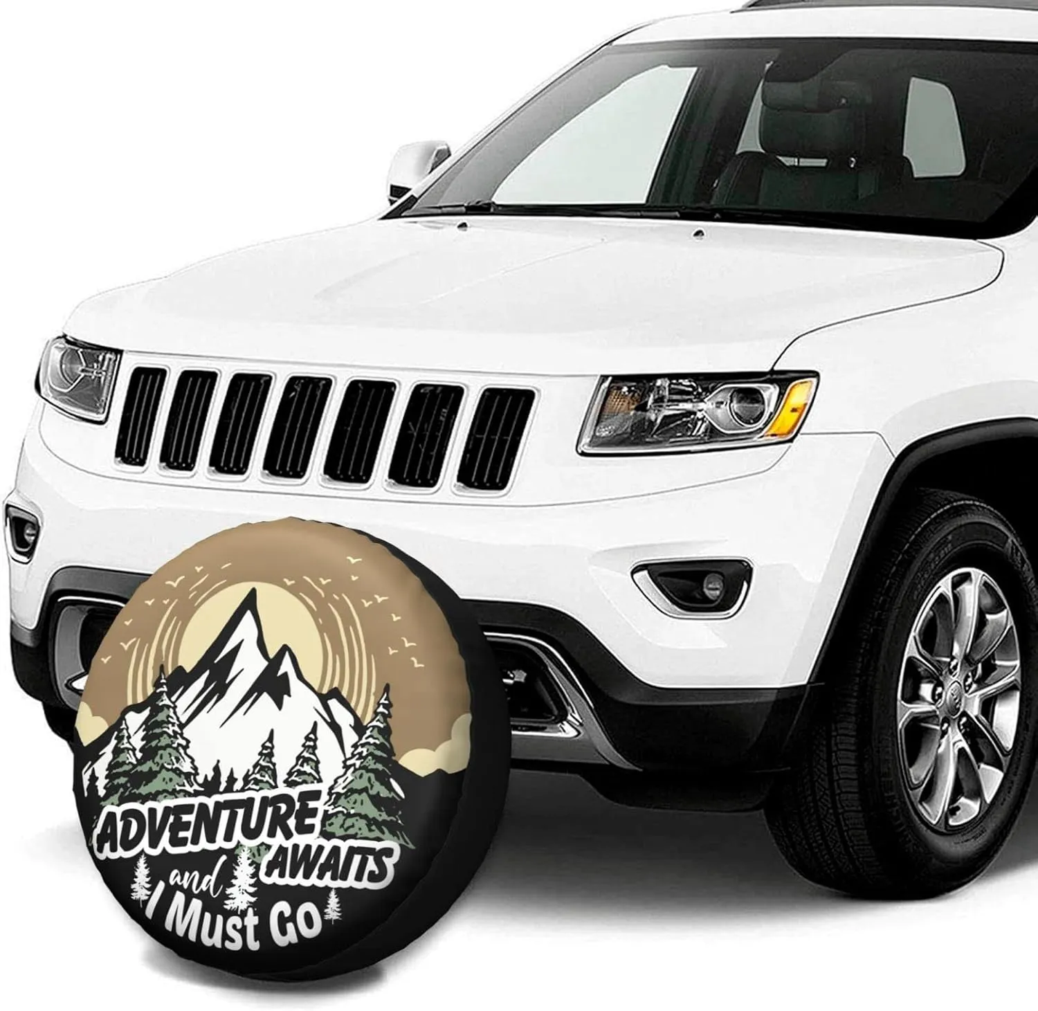 I Hate Out Camper Spare Tire Cover Spare Tire Cover Wheel Protectors Universal for Trailer Tires Camping Weatherproof Universal for Rv Travel Trailers Accessories 14" 15" 16" 17"